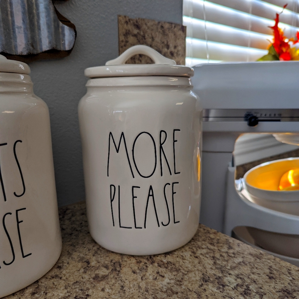 More Please Rae Dunn Canister Large
